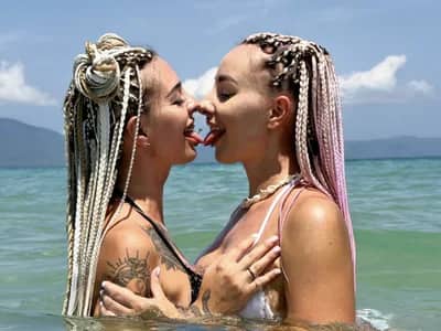 Couple enjoy strapon play during intimate cam sessions with RussianExotic