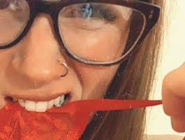 Witness girl blowjob REDHEADROSIE worshipping cocks with enthusiasm