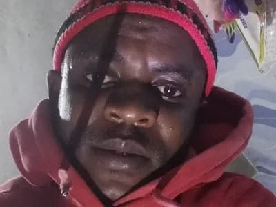 Up close with rugged African men on guy black_glim's live cam