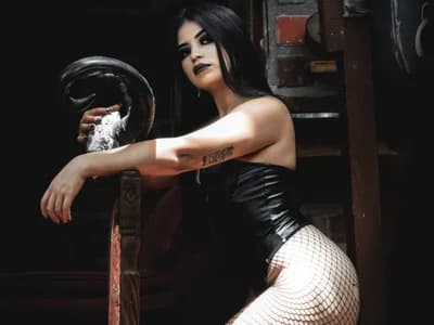 Couple grace-3 and partner get into goth fetish cam show together