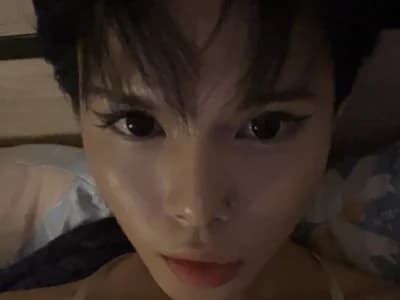 See small cock Plaxxxtique's up close tiny trans dicks in action, right on her webcam