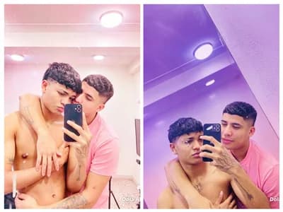 Guy live threesome: join GoldenDuoheat's trio show