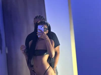 Couples witness skilled ebony blowjobs on tasteful cam shows with Secret_Pair12.