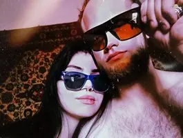 White cam couples on webcam