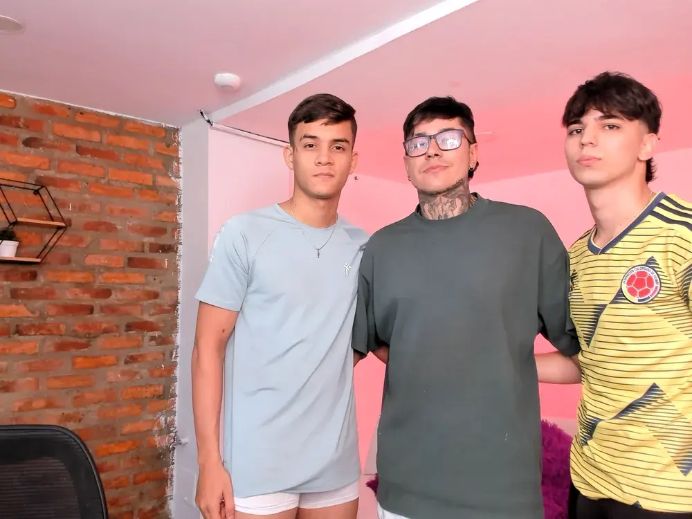 Threesome cam guys live stream