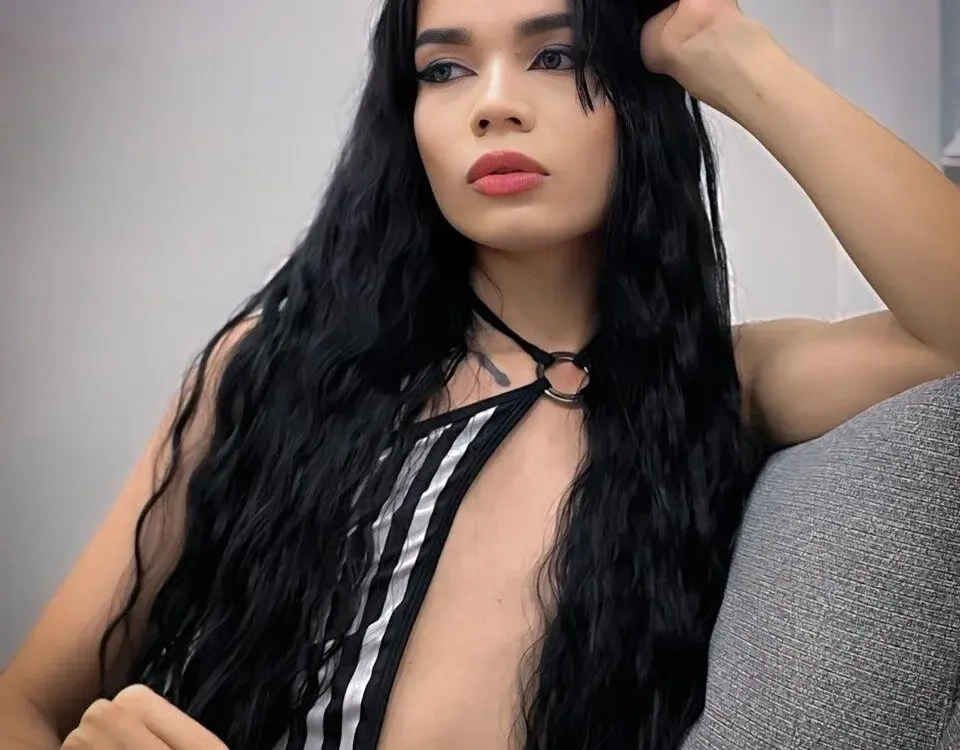 Black Hair Young trans cams putting on a show
